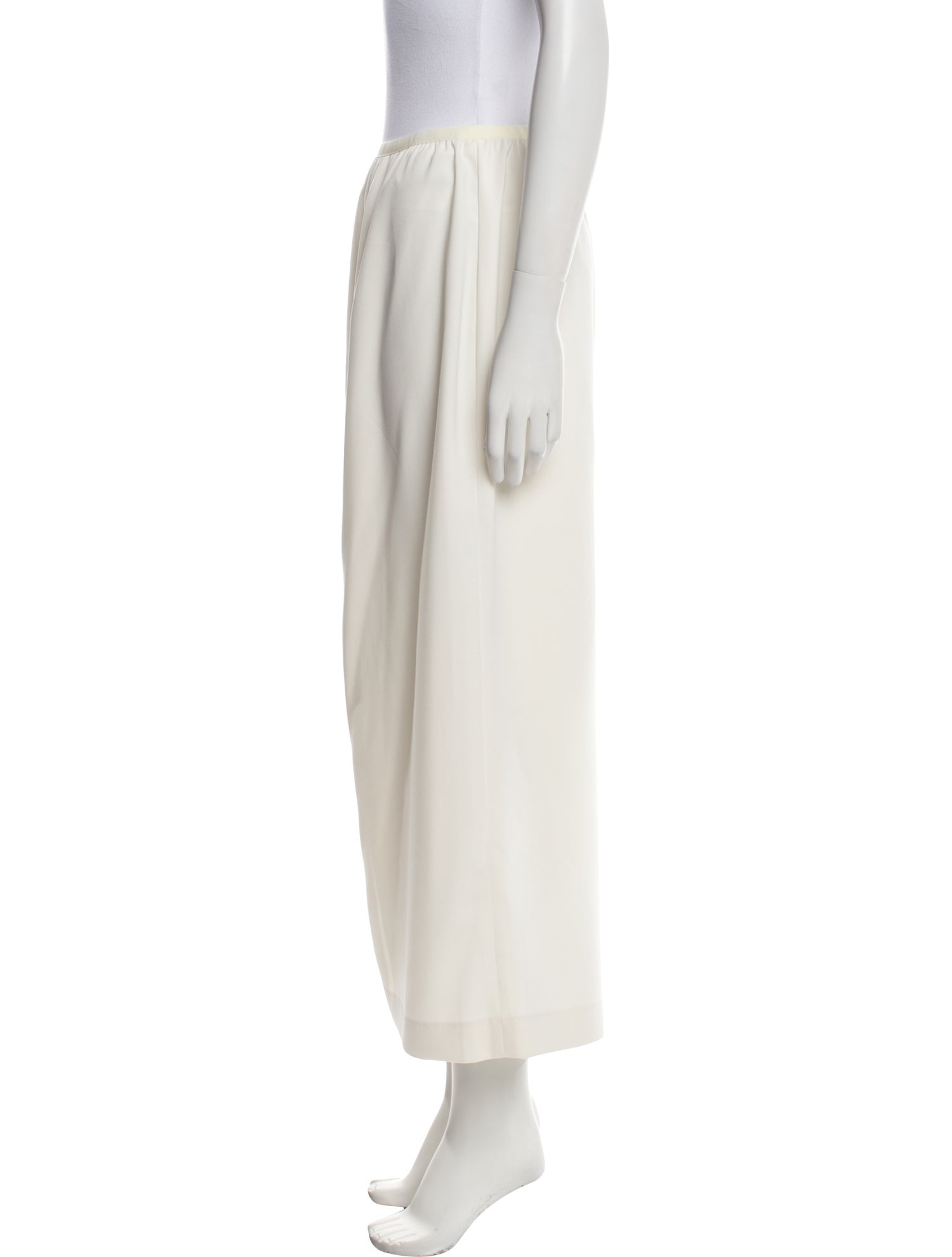 P. Johnson Grosgrain Trim Midi Length Skirt