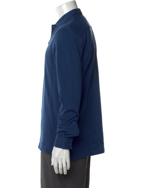 P. Johnson V-Neck Long Sleeve Polo Shirt