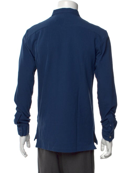 P. Johnson V-Neck Long Sleeve Polo Shirt