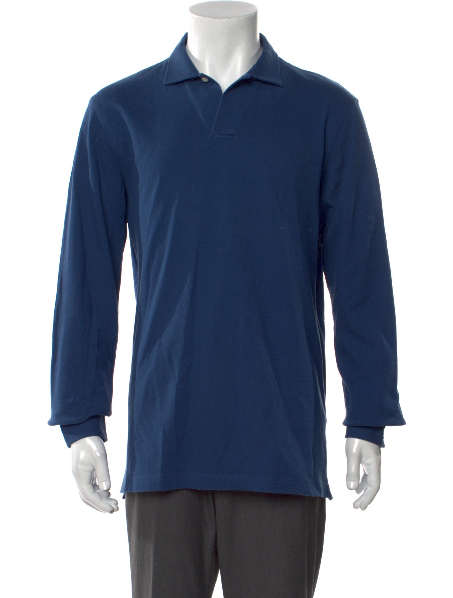 P. Johnson Collar Long Sleeve Polo Shirt w/ Tags
