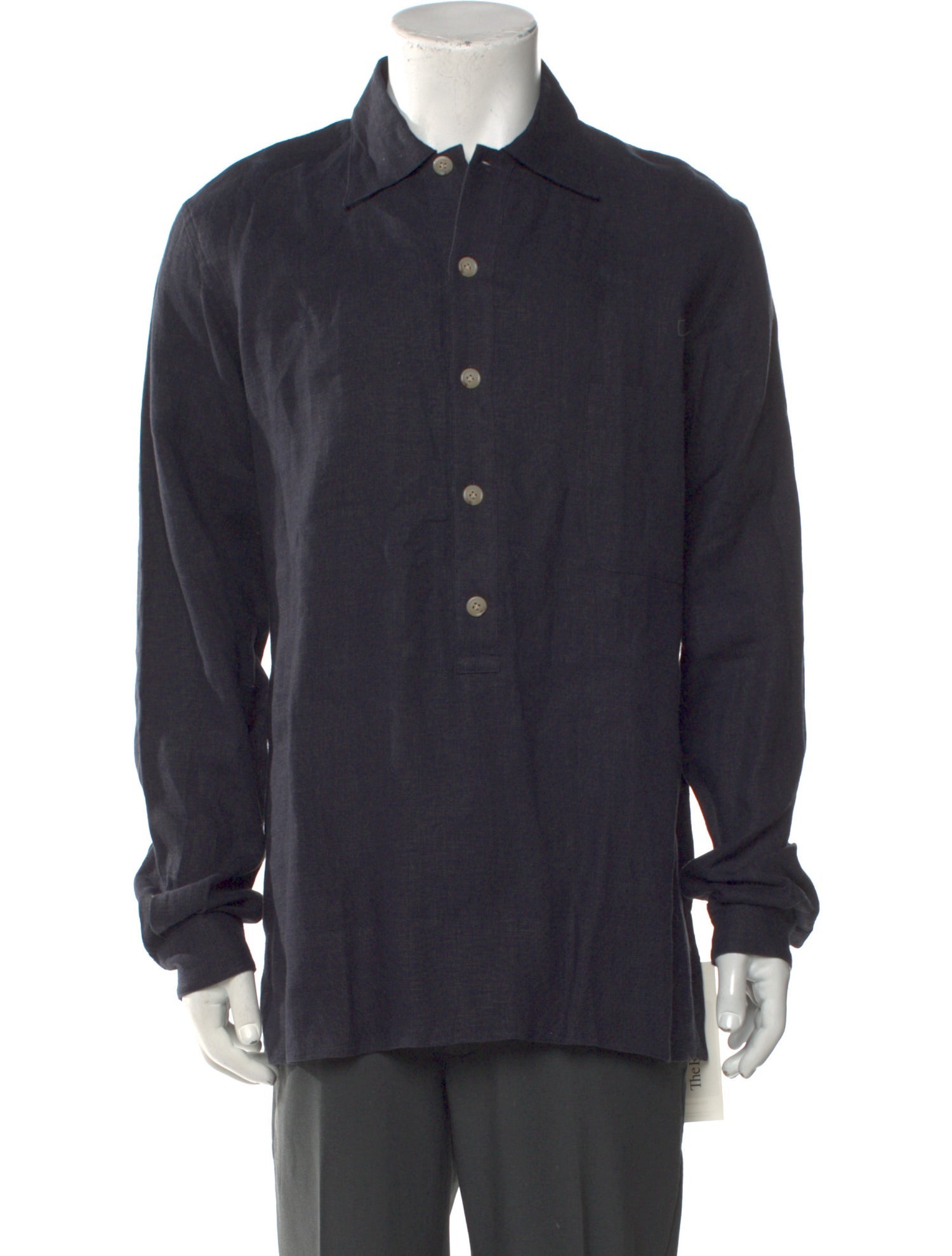 P. Johnson Linen Long Sleeve Dress Shirt
