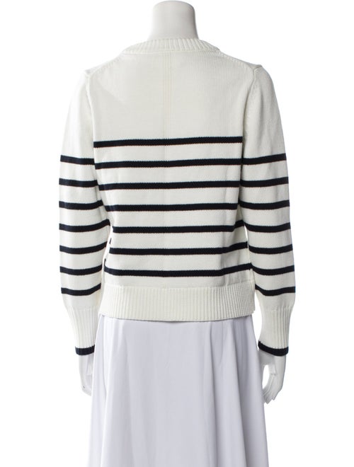 State of Cotton Striped Scoop Neck Sweater