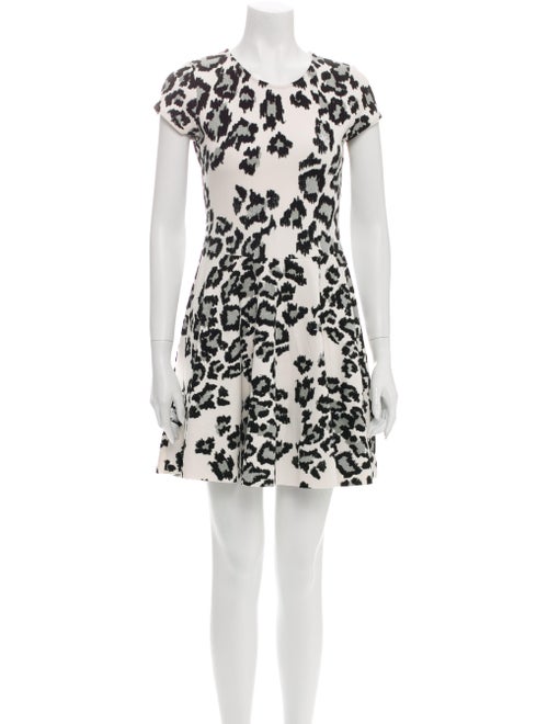 Parker Animal Print Mini Dress Black