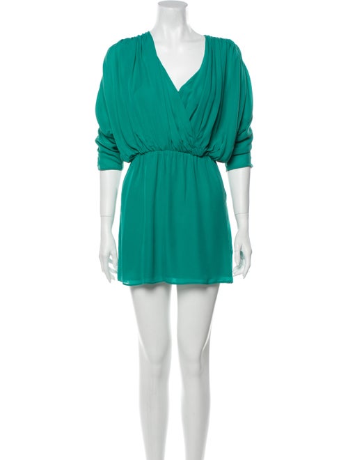 Parker Silk Mini Dress Green