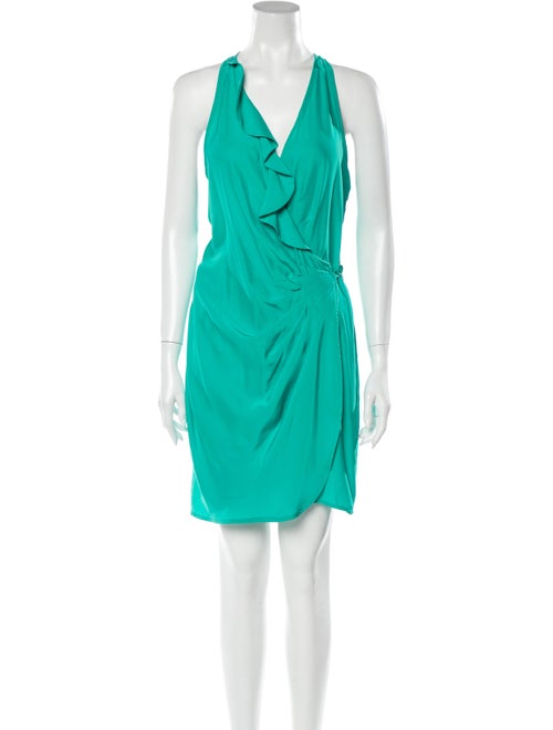 Parker Silk Mini Dress Green