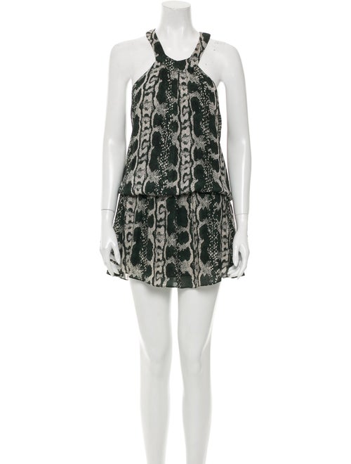 Parker Silk Mini Dress Green
