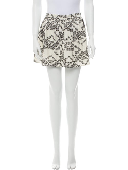 Parker Printed Mini Skirt Black