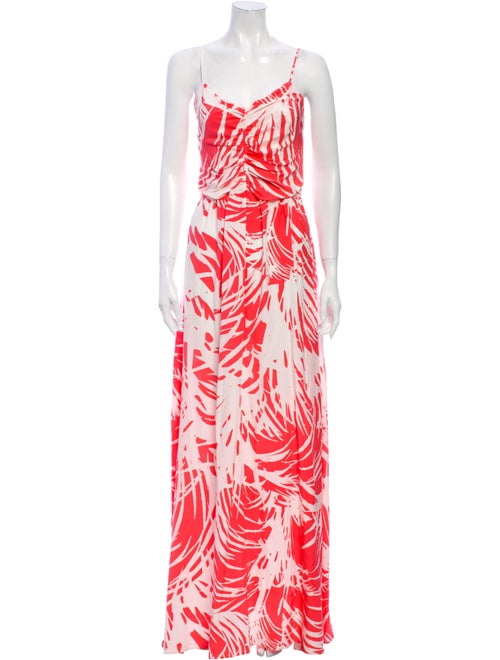 Parker Silk Long Dress Pink