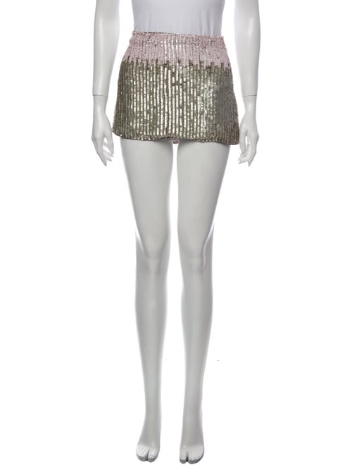 Parker Silk Mini Skirt Metallic