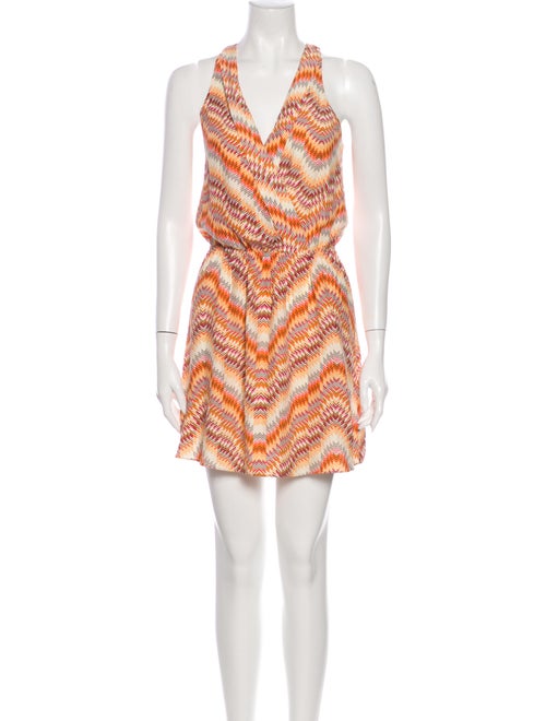 Parker Silk Mini Dress Orange