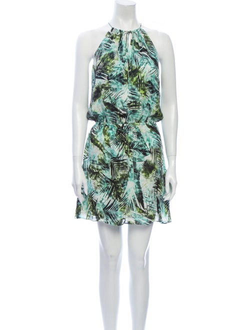 Parker Silk Mini Dress Green