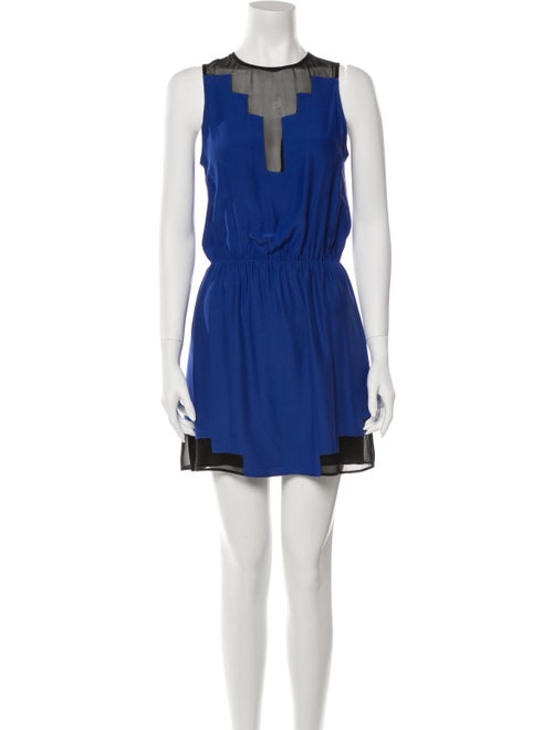 Parker Silk Mini Dress Black