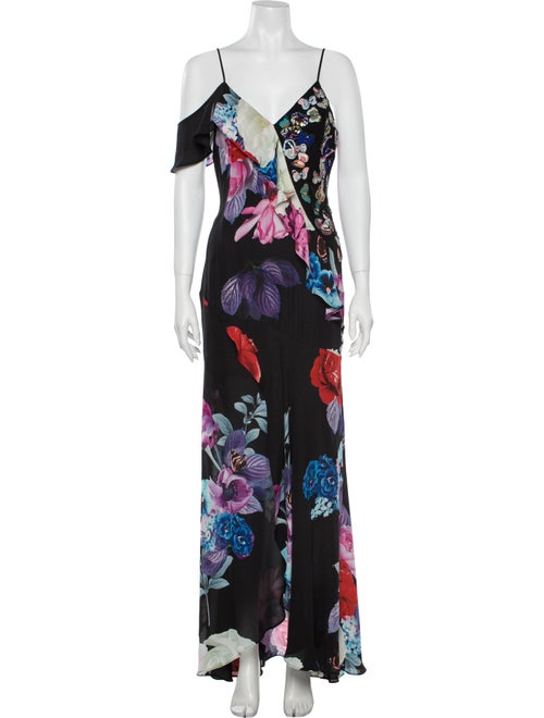 Parker Silk Long Dress Black