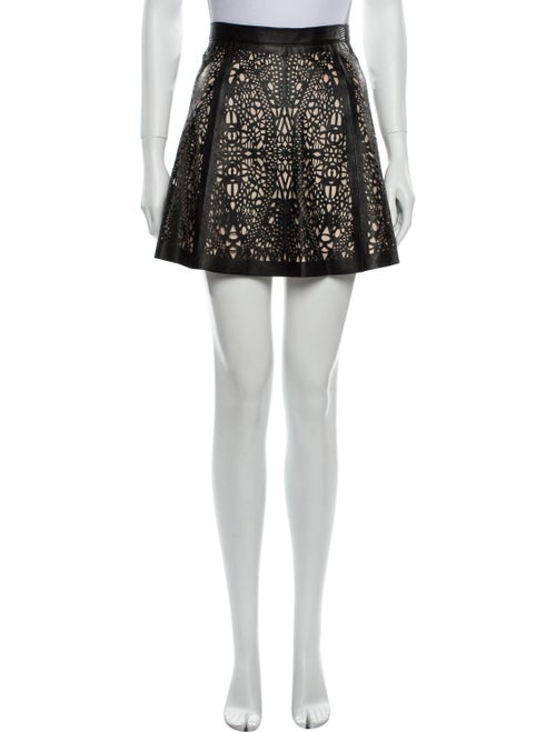 Parker Leather Mini Skirt Black