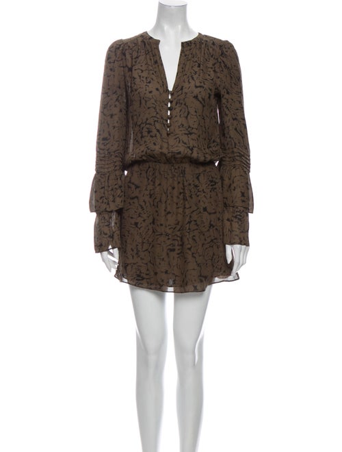 Parker Silk Mini Dress Green