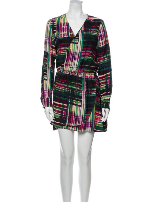 Parker Silk Mini Dress Green