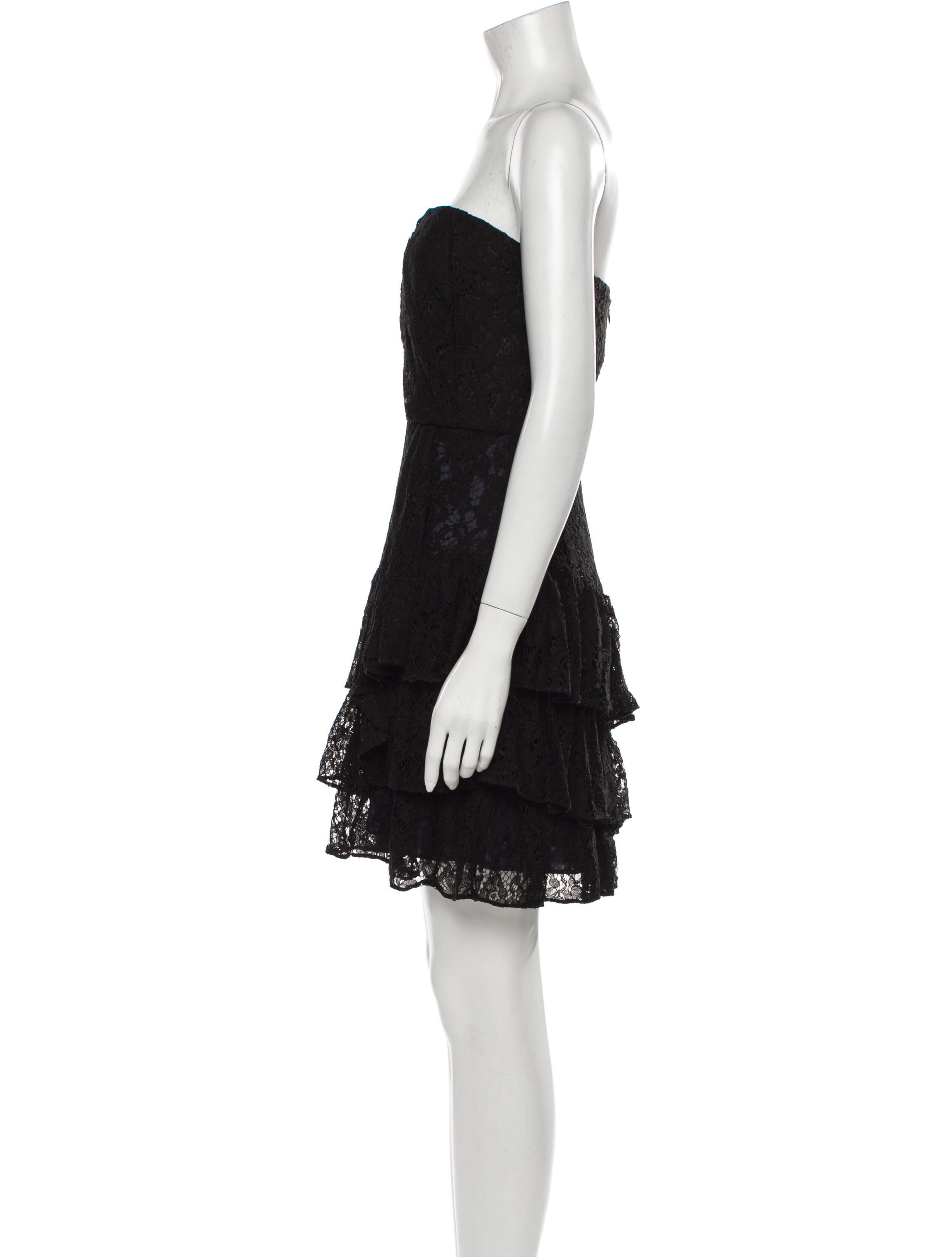 Parker Black Strapless Mini Dress