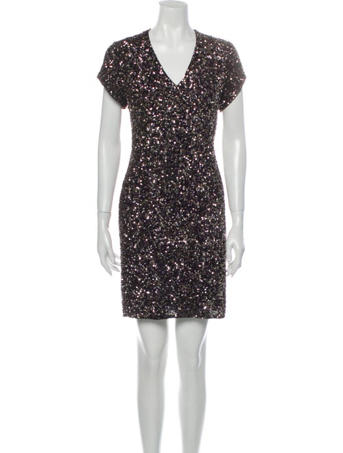 Parker Black Silk Mini Dress Black