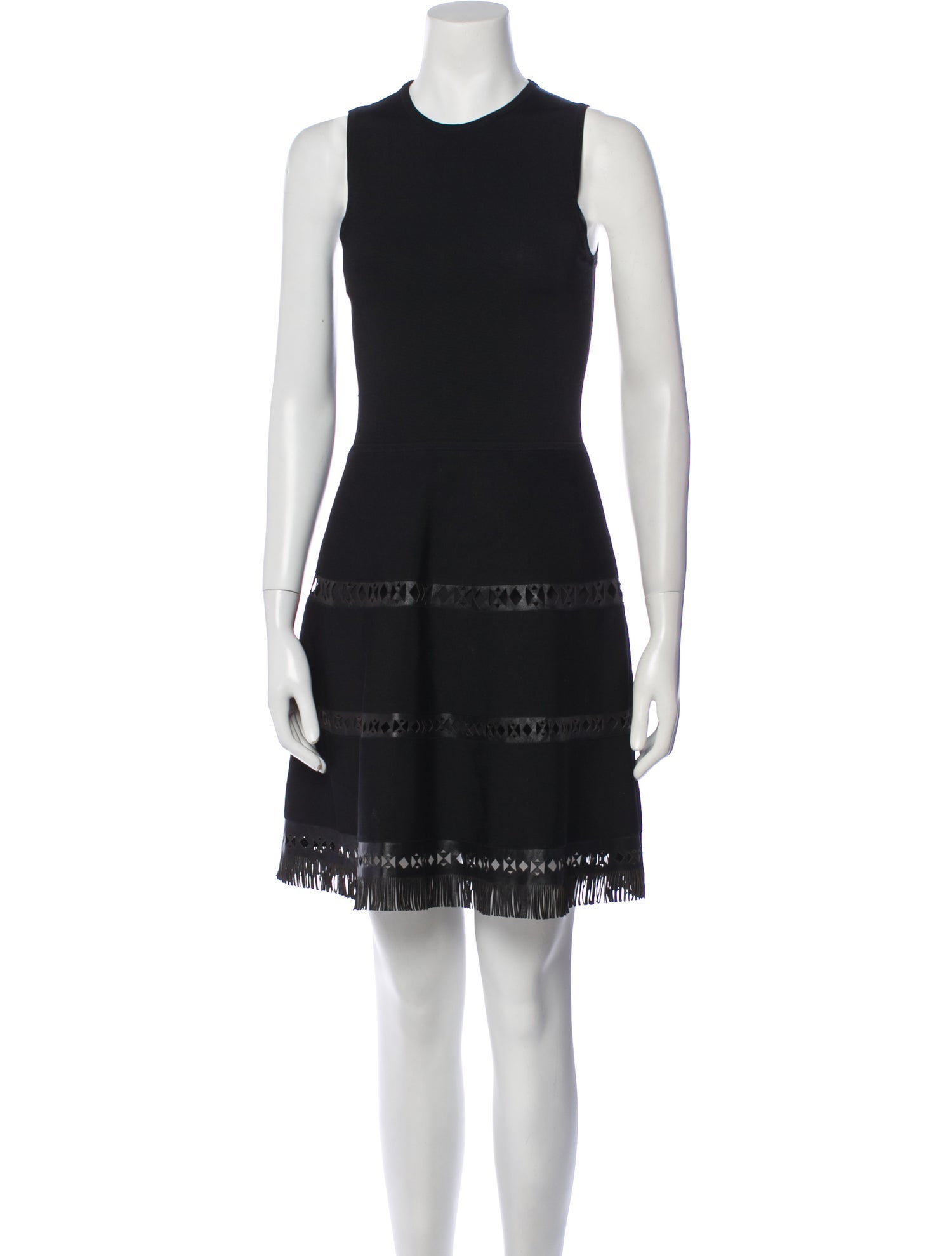 Parker Black Crew Neck Mini Dress