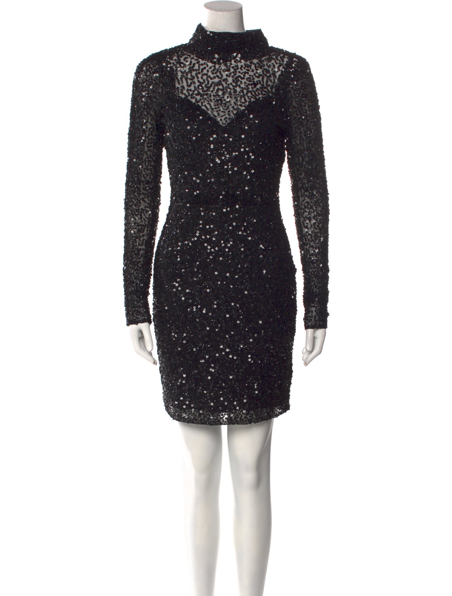 Parker Black Turtleneck Mini Dress