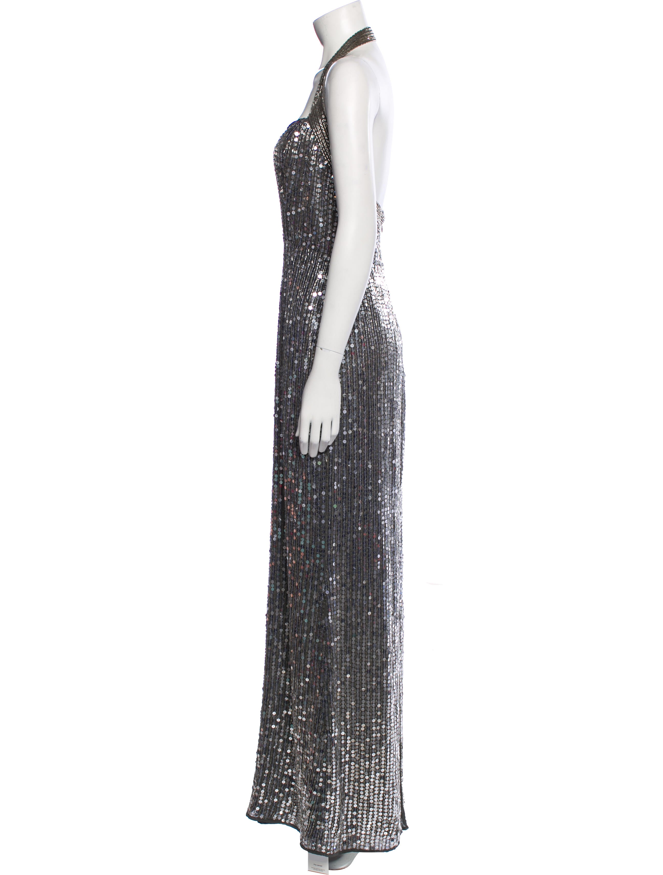 Parker Black Halterneck Long Dress w/ Tags