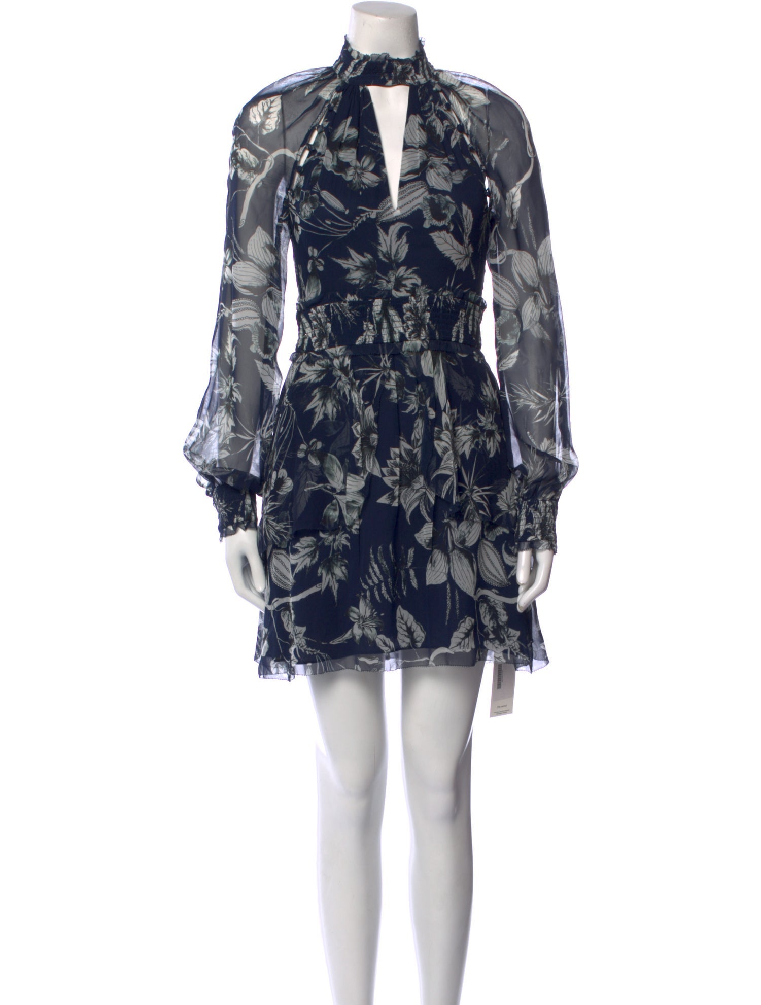 Parker Black Silk Mini Dress