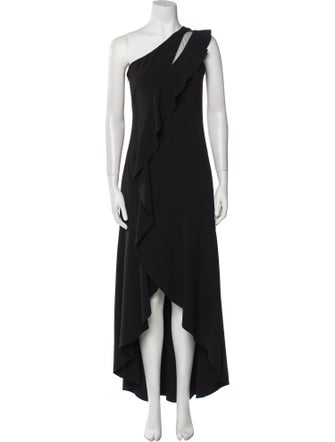 Parker Black One-Shoulder Long Dress