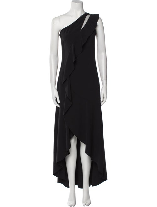 Parker Black One-Shoulder Long Dress