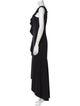 Parker Black One-Shoulder Long Dress