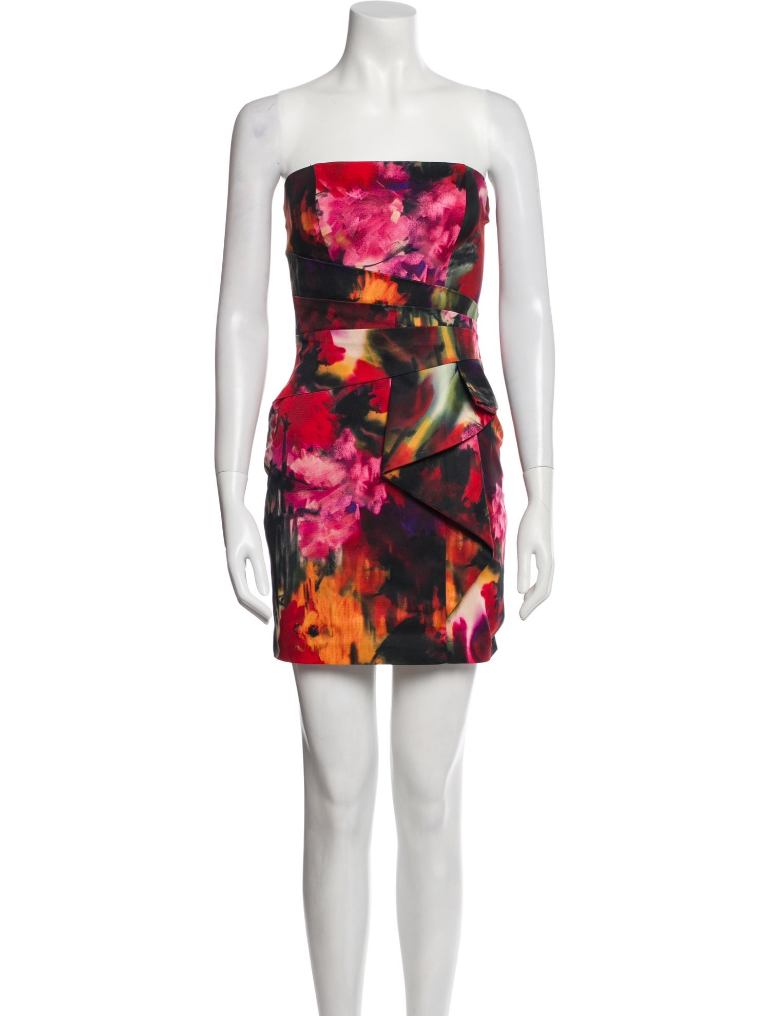 Parker Black Printed Mini Dress