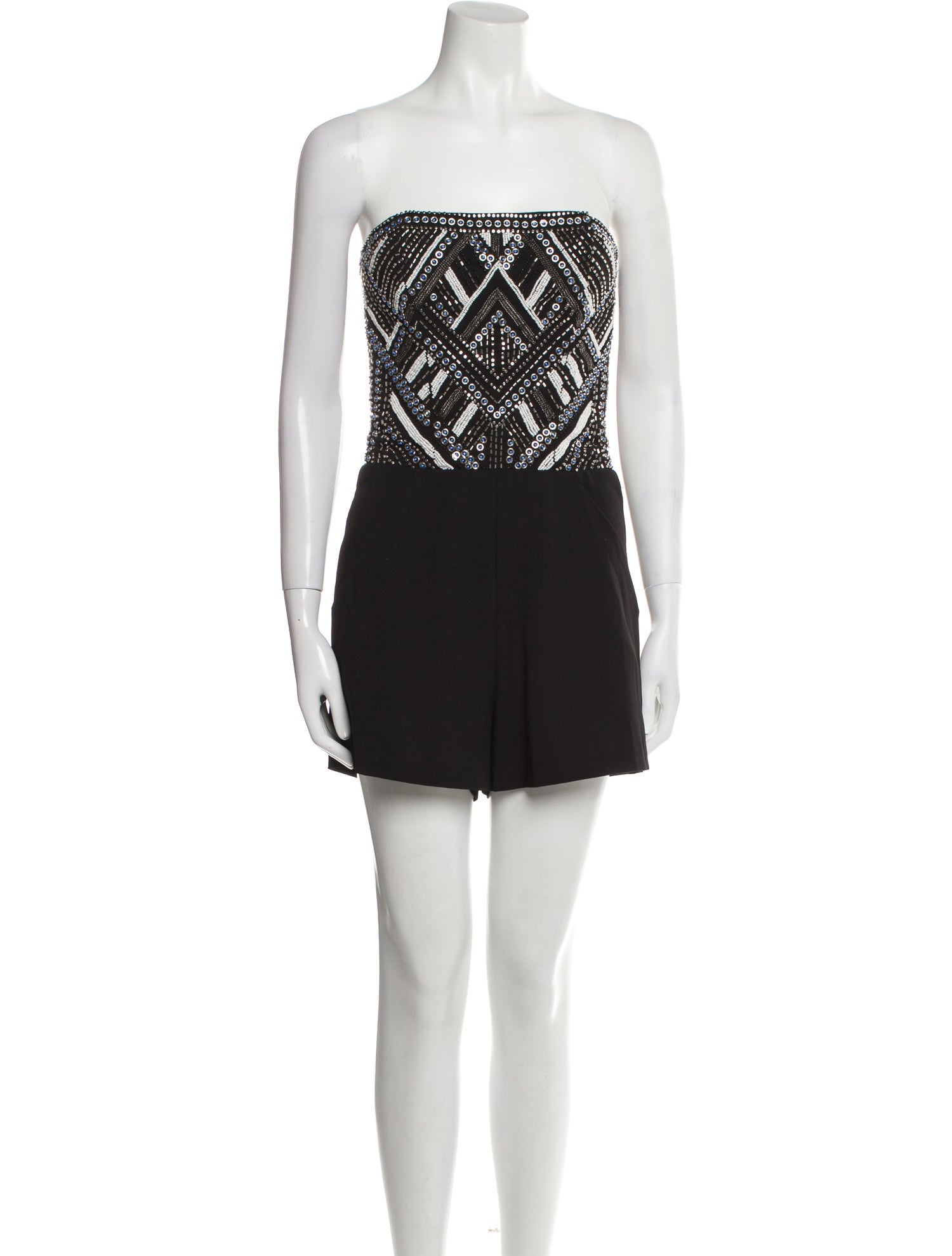 Parker Black Strapless Romper