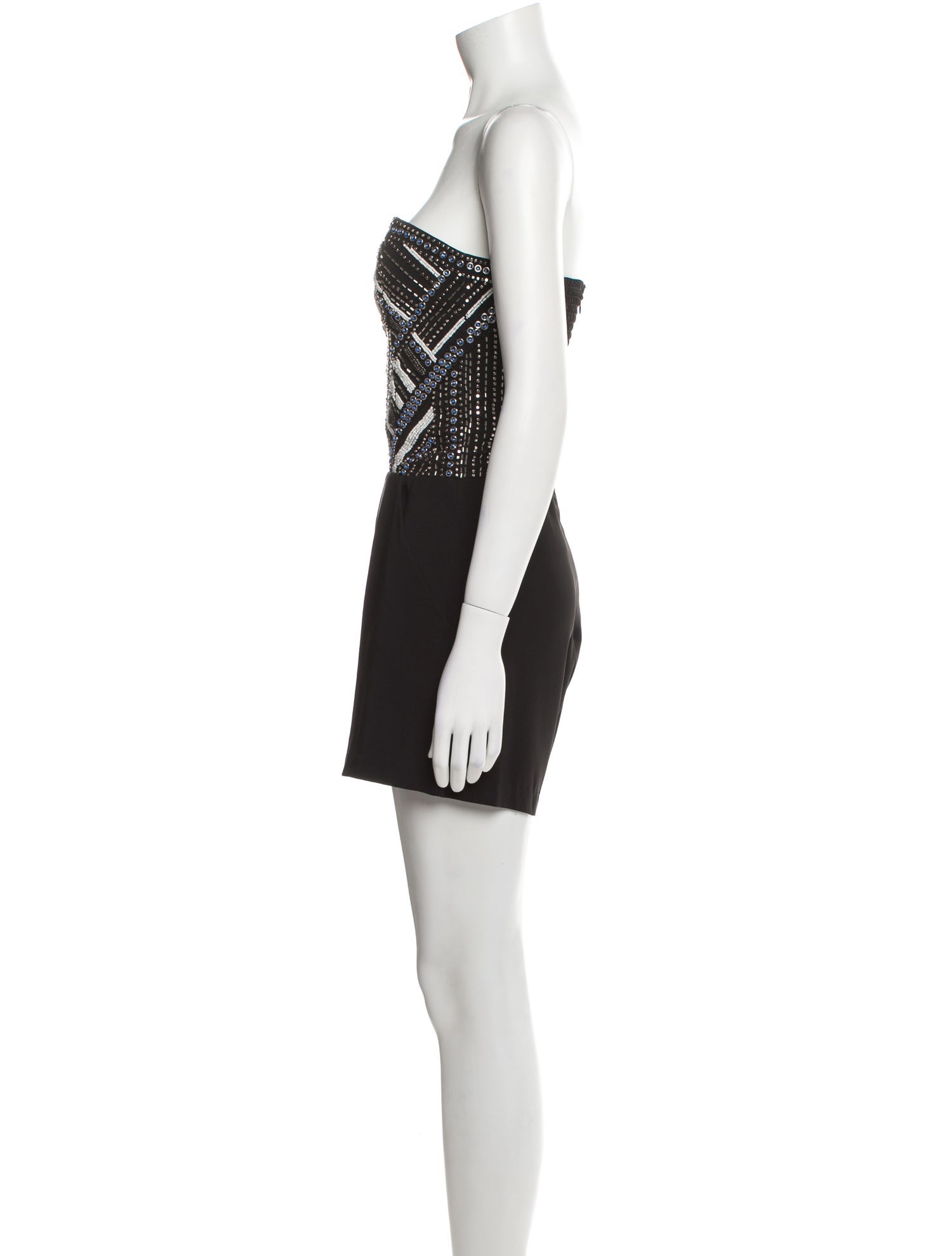 Parker Black Strapless Romper