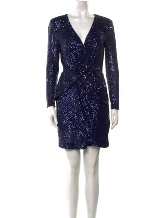 Parker Black V-Neck Mini Dress