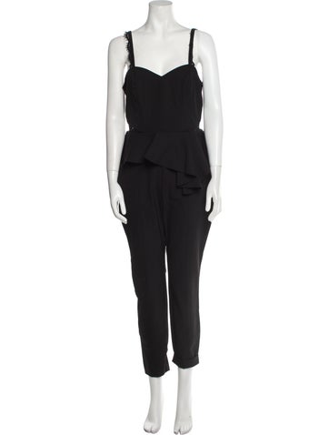 Parker Black Jumpsuits and Rompers Square Neckline Jumpsuit M