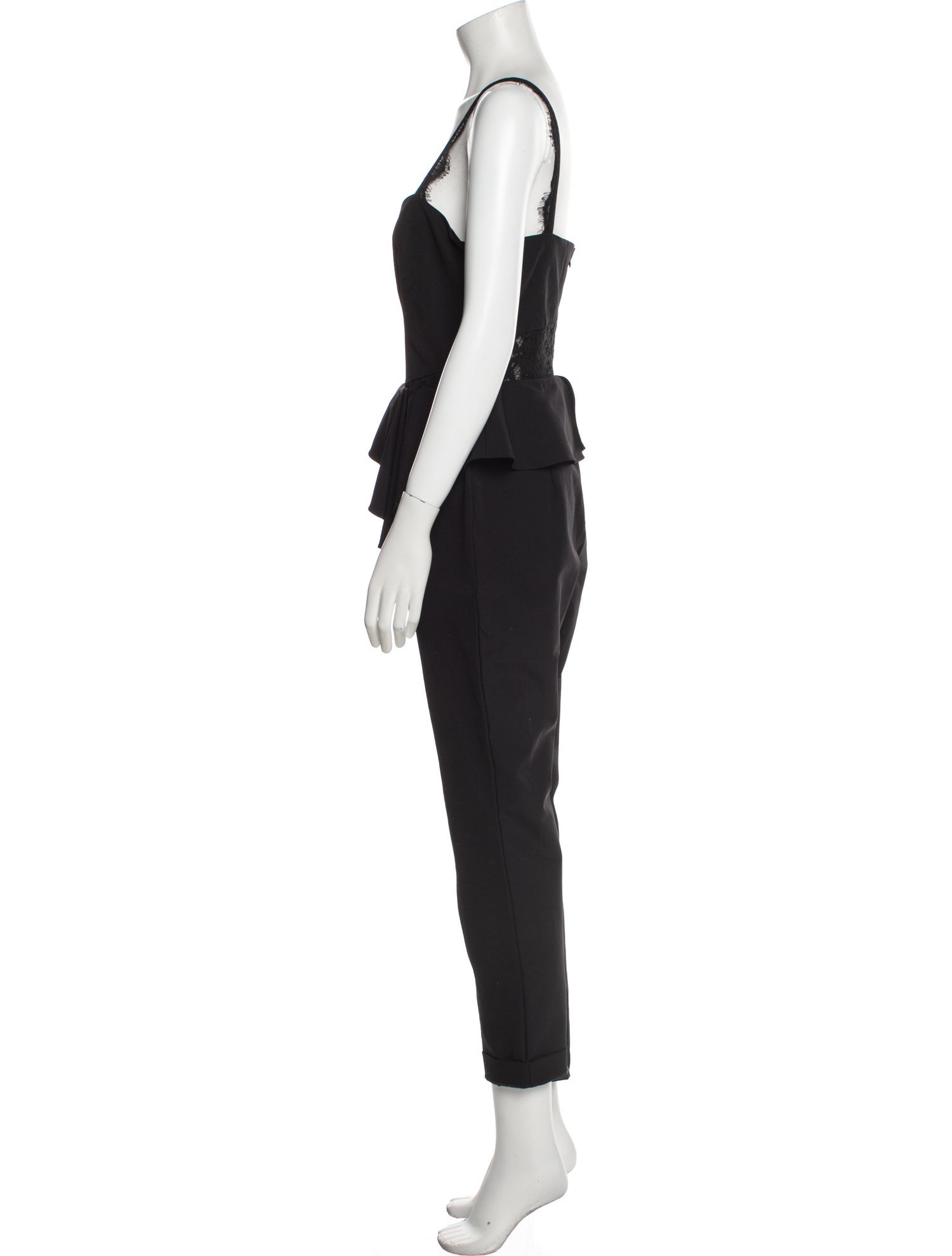 Parker Black Square Neckline Jumpsuit