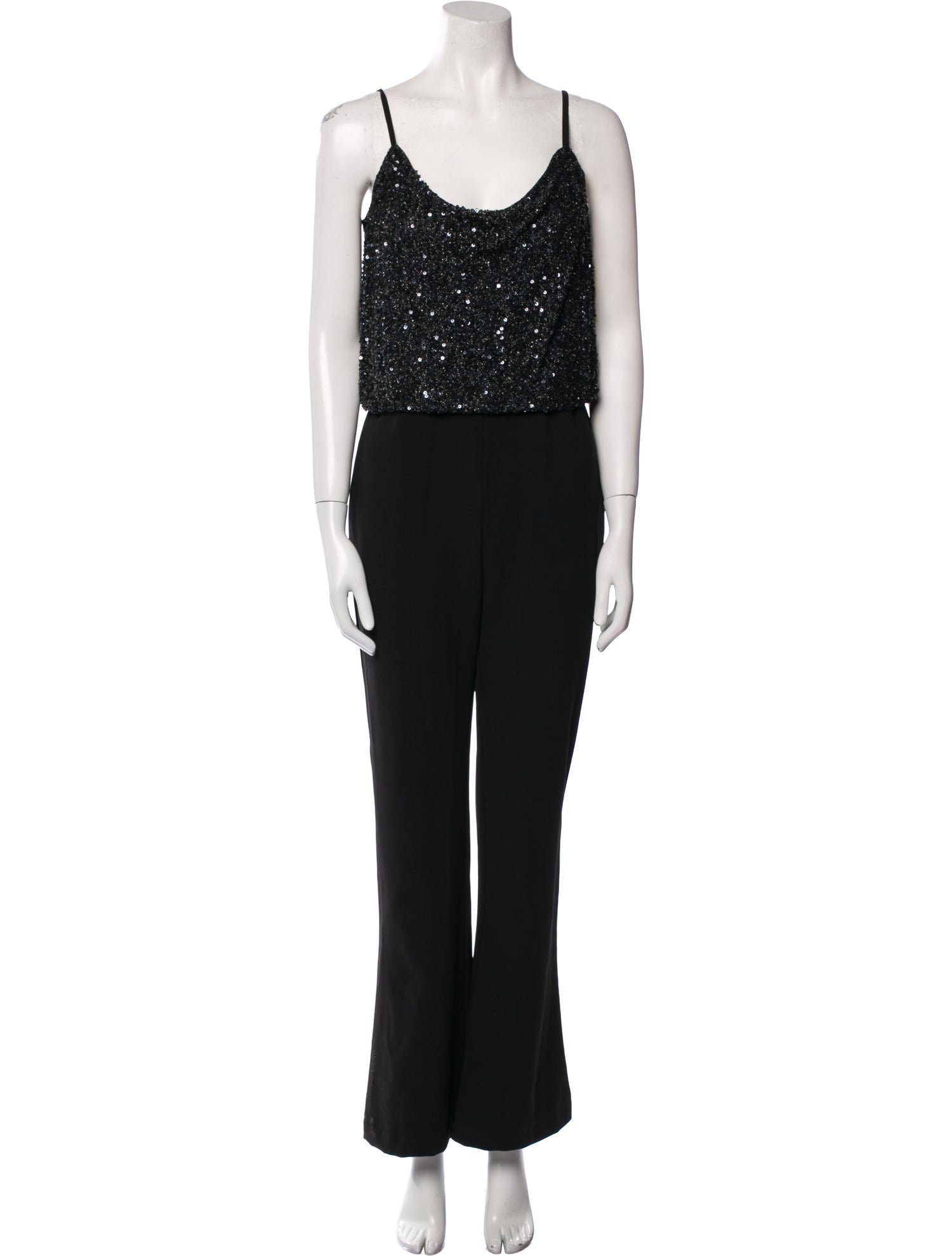 Parker Black Scoop Neck Jumpsuit