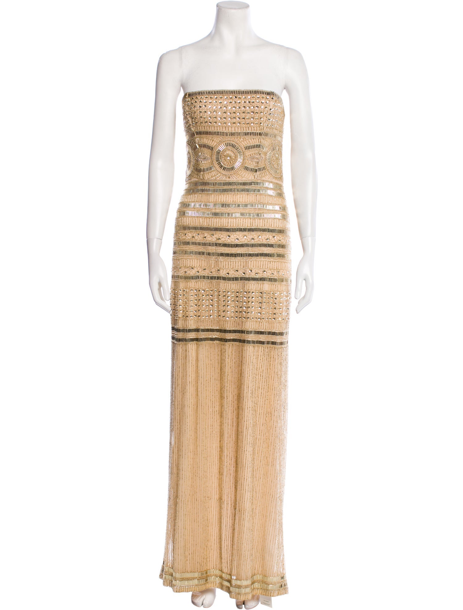 Parker Black Patterned Long Dress