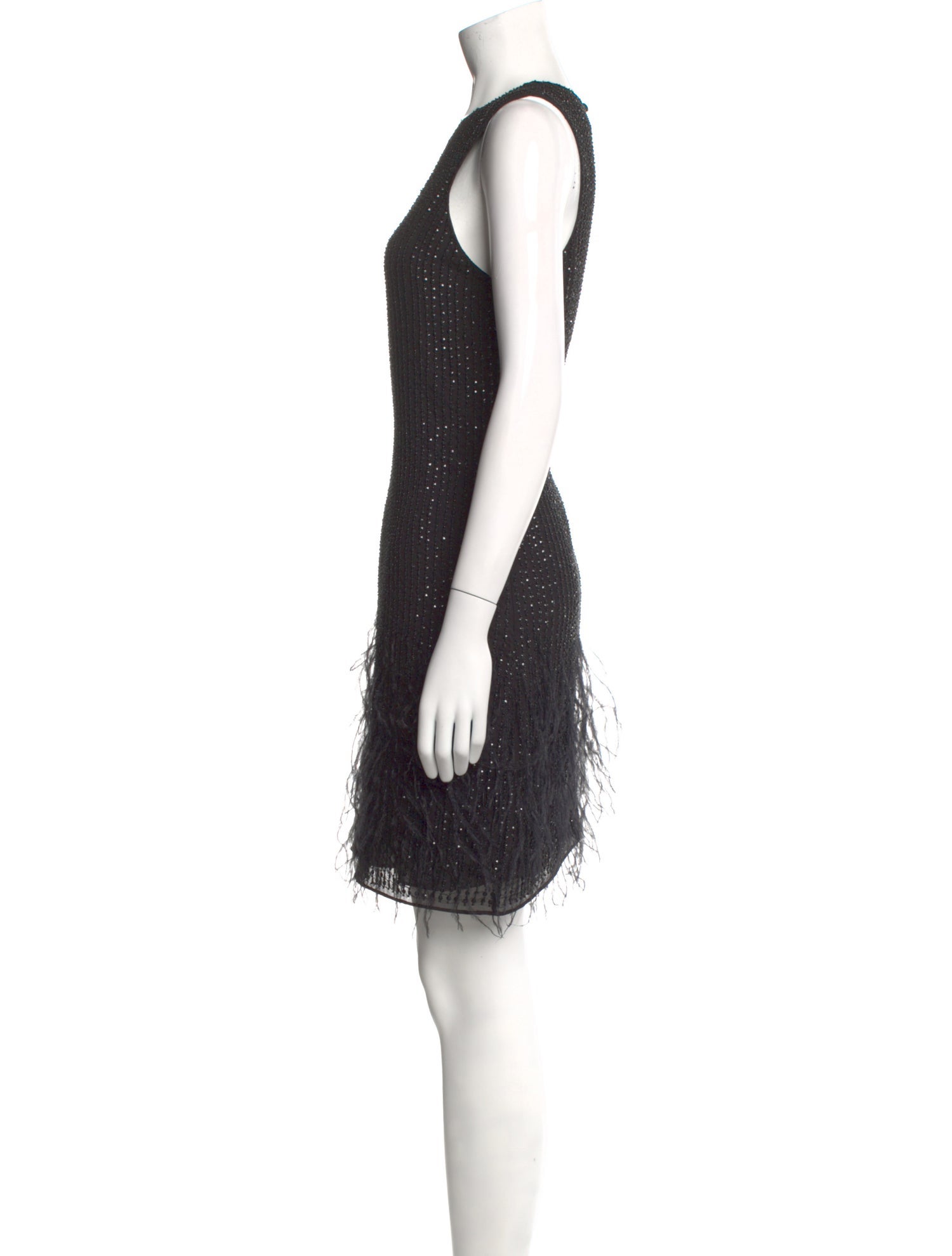 Parker Black Crew Neck Mini Dress