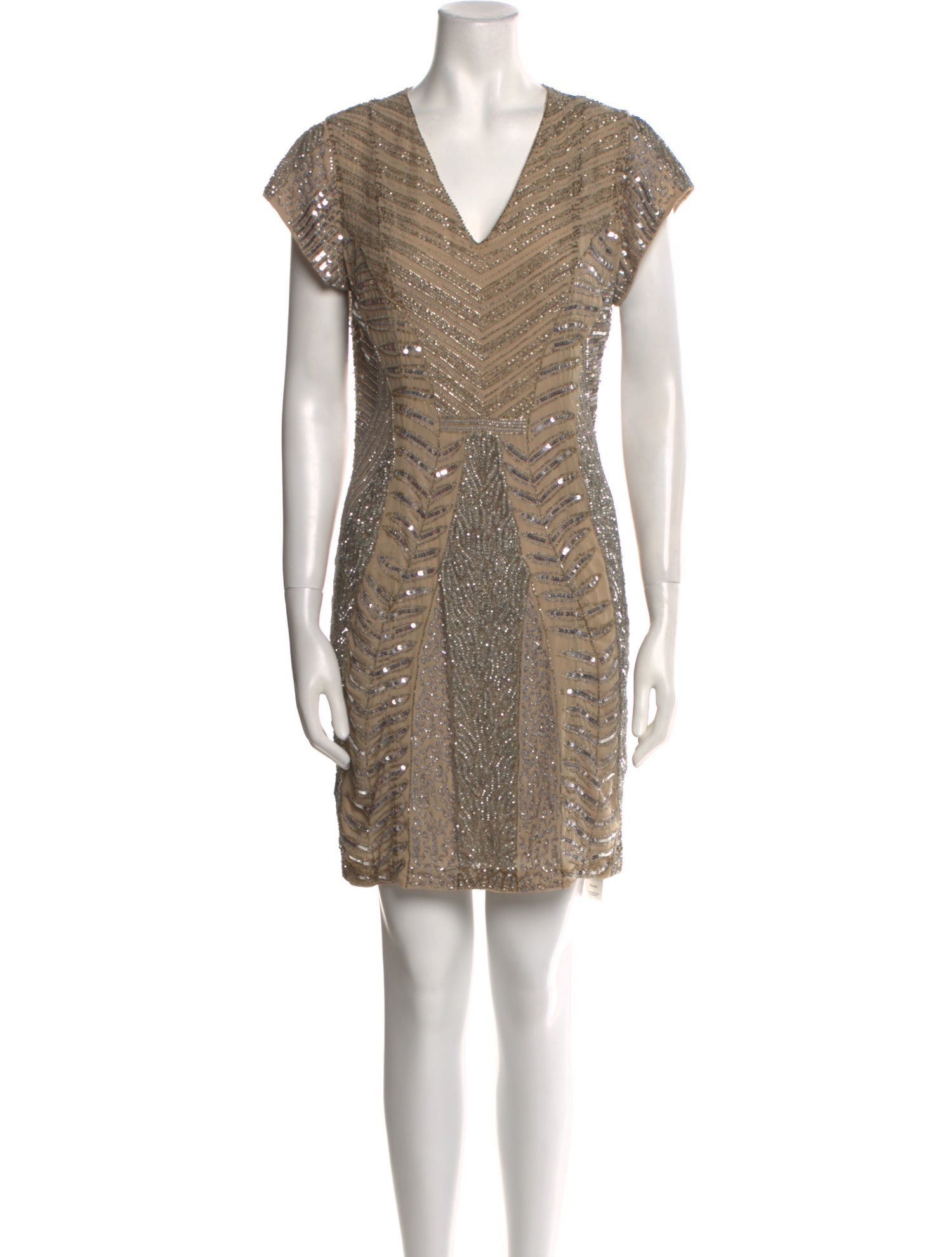 Parker Black V-Neck Mini Dress