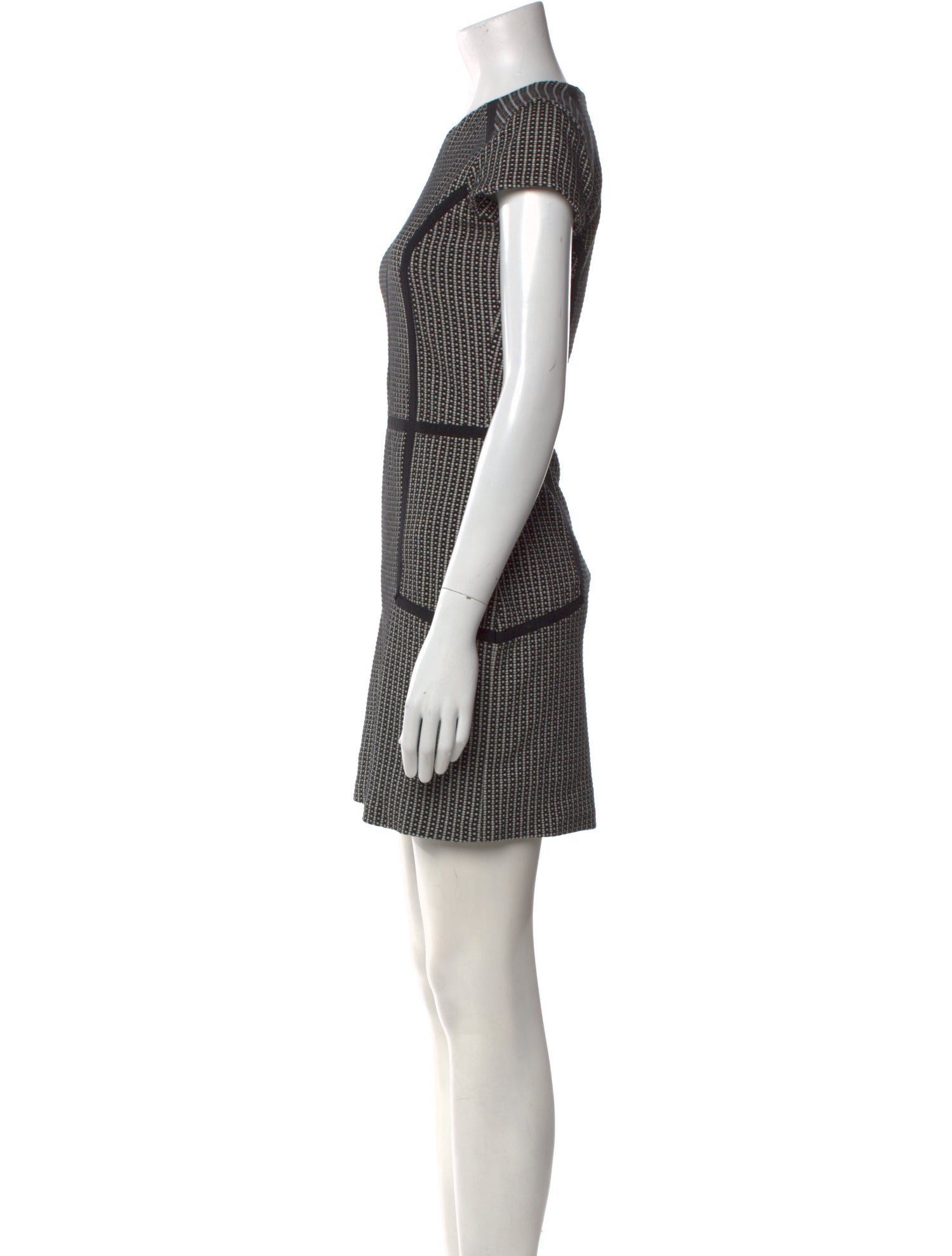 Parker Black Striped Mini Dress