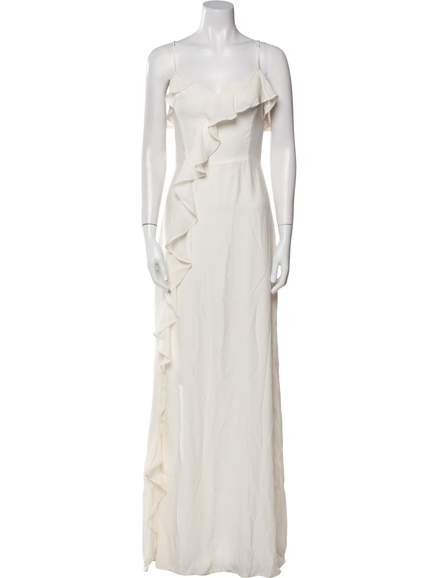 Parker Black Silk Long Dress