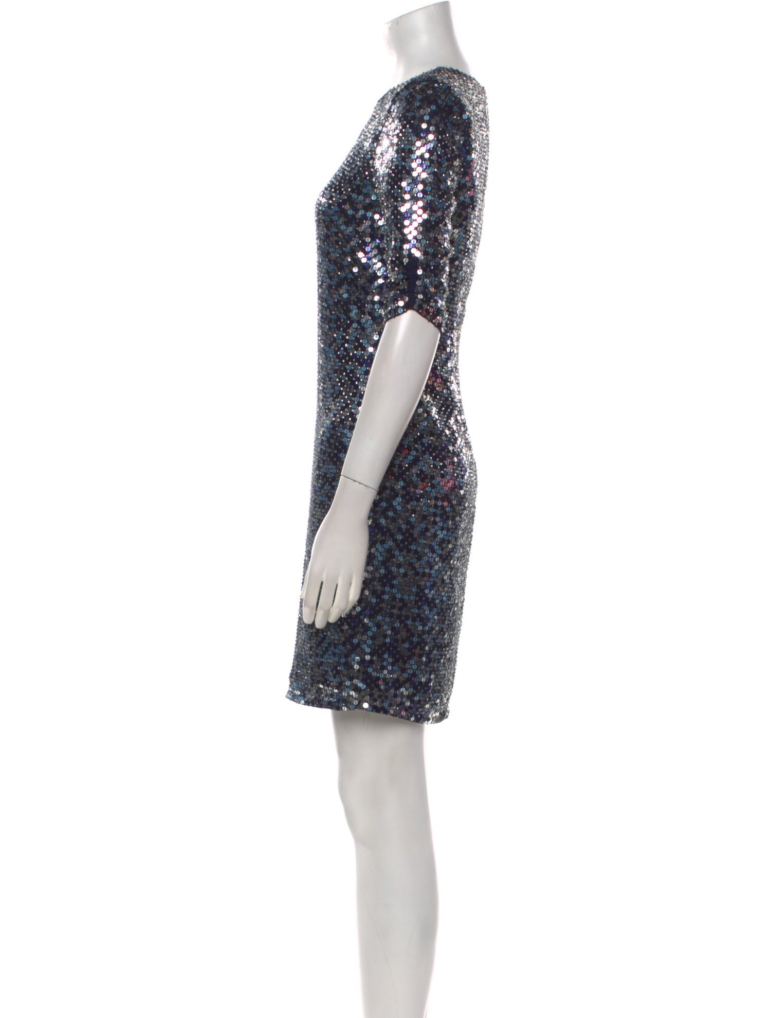 Parker Black Crew Neck Mini Dress