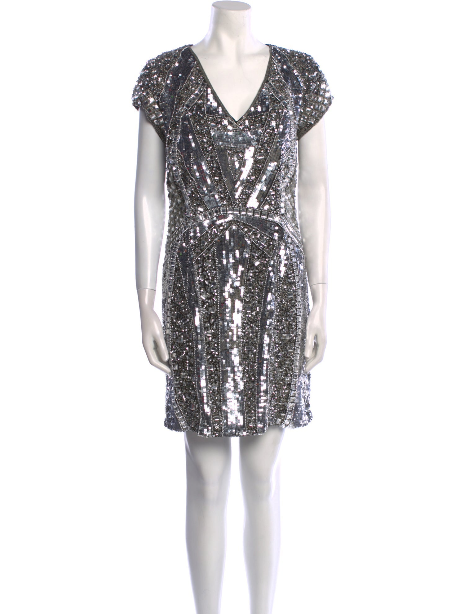 Parker Black V-Neck Mini Dress w/ Tags