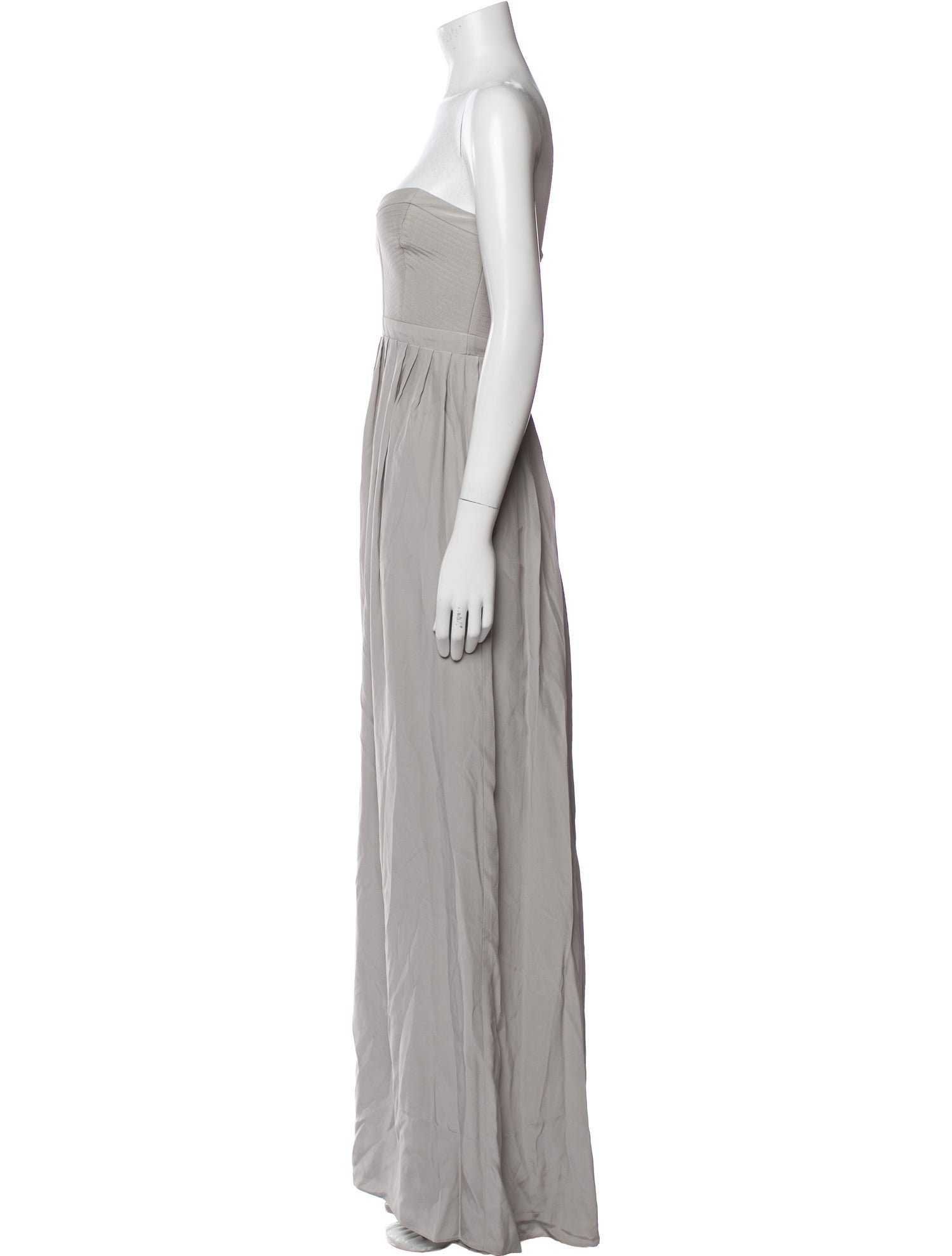 Parker Black Silk Long Dress