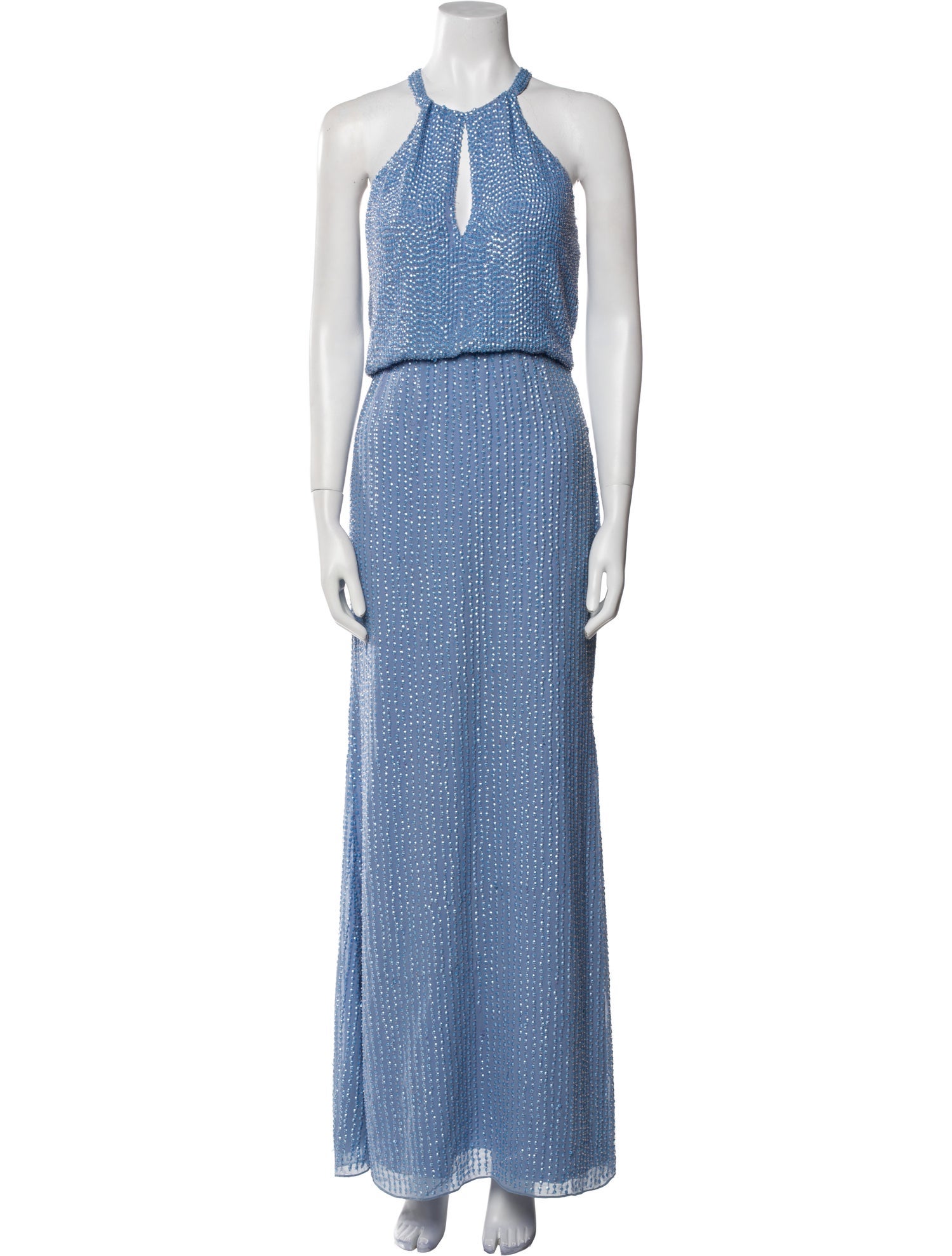 Parker Black Patterned Long Dress w/ Tags