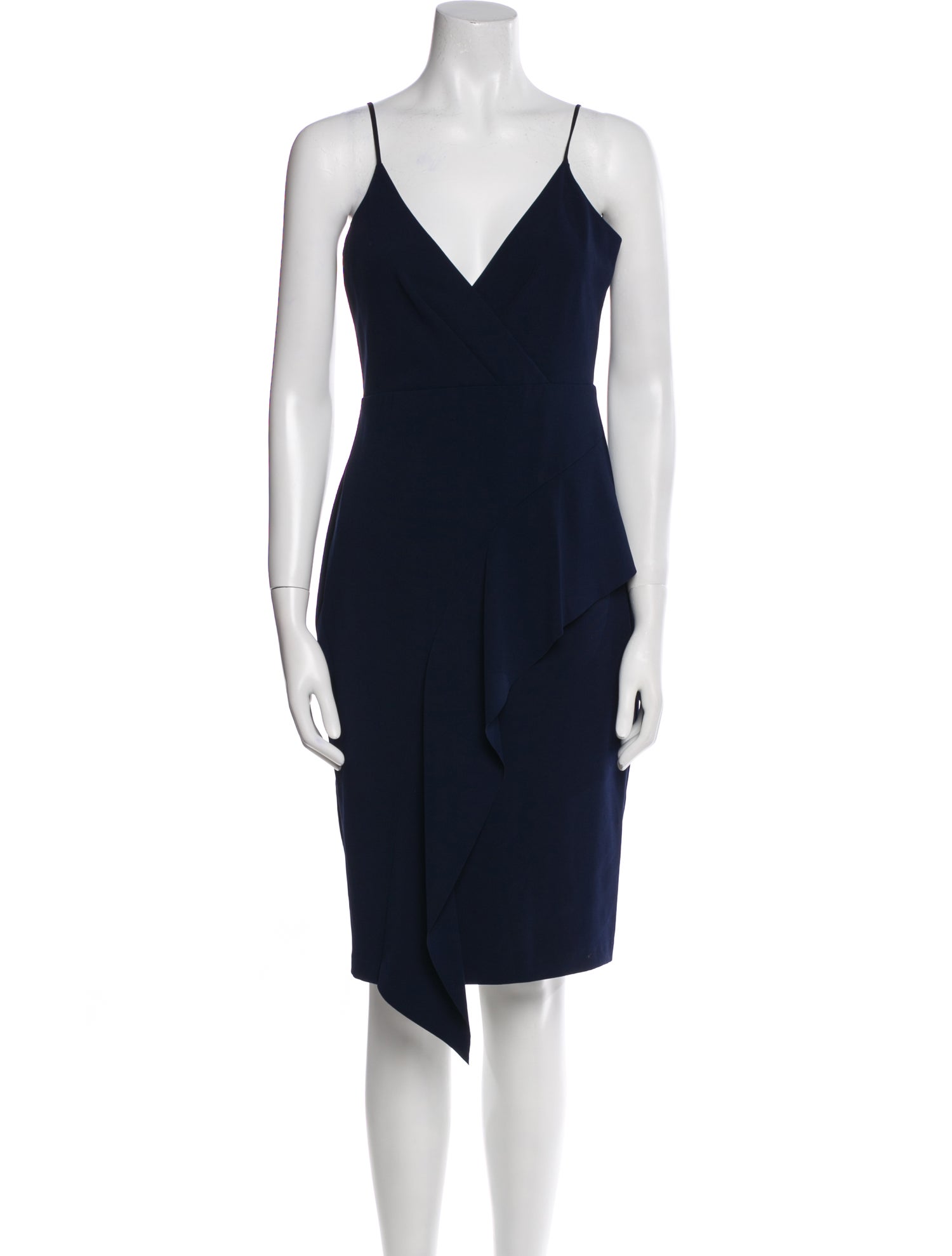 Parker Black V-Neck Knee-Length Dress w/ Tags