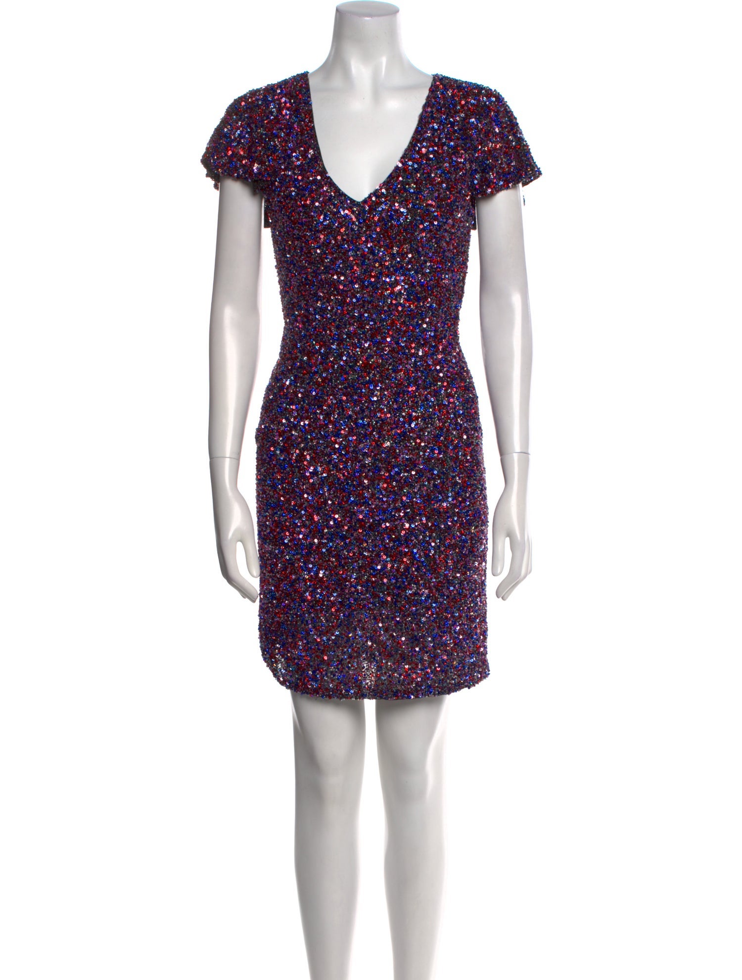 Parker Black V-Neck Mini Dress w/ Tags