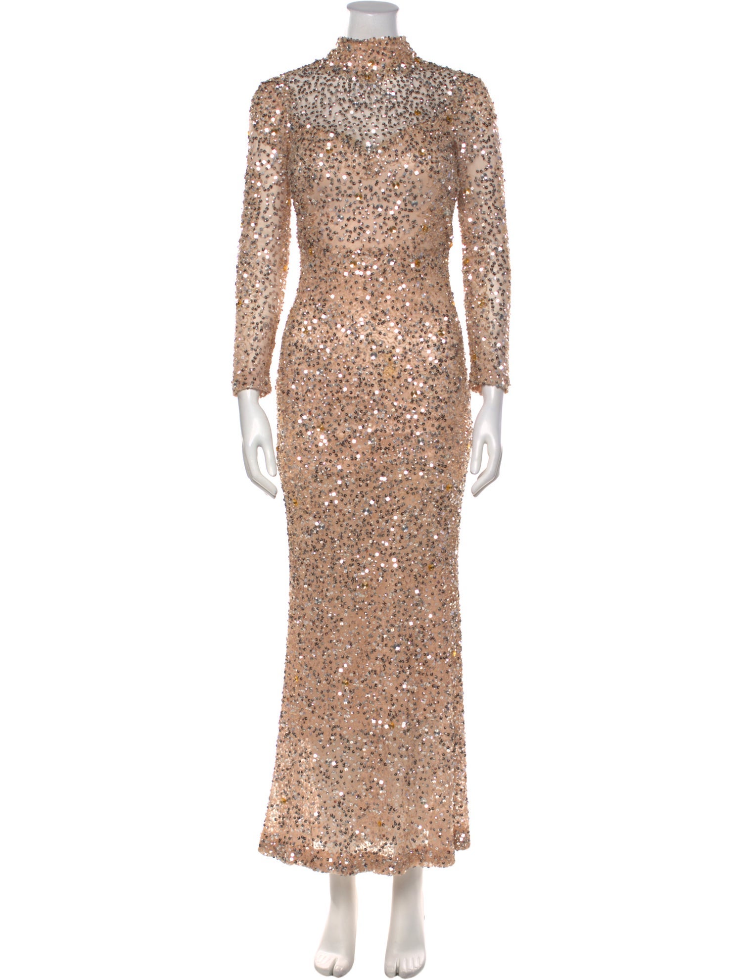 Parker Black Turtleneck Long Dress