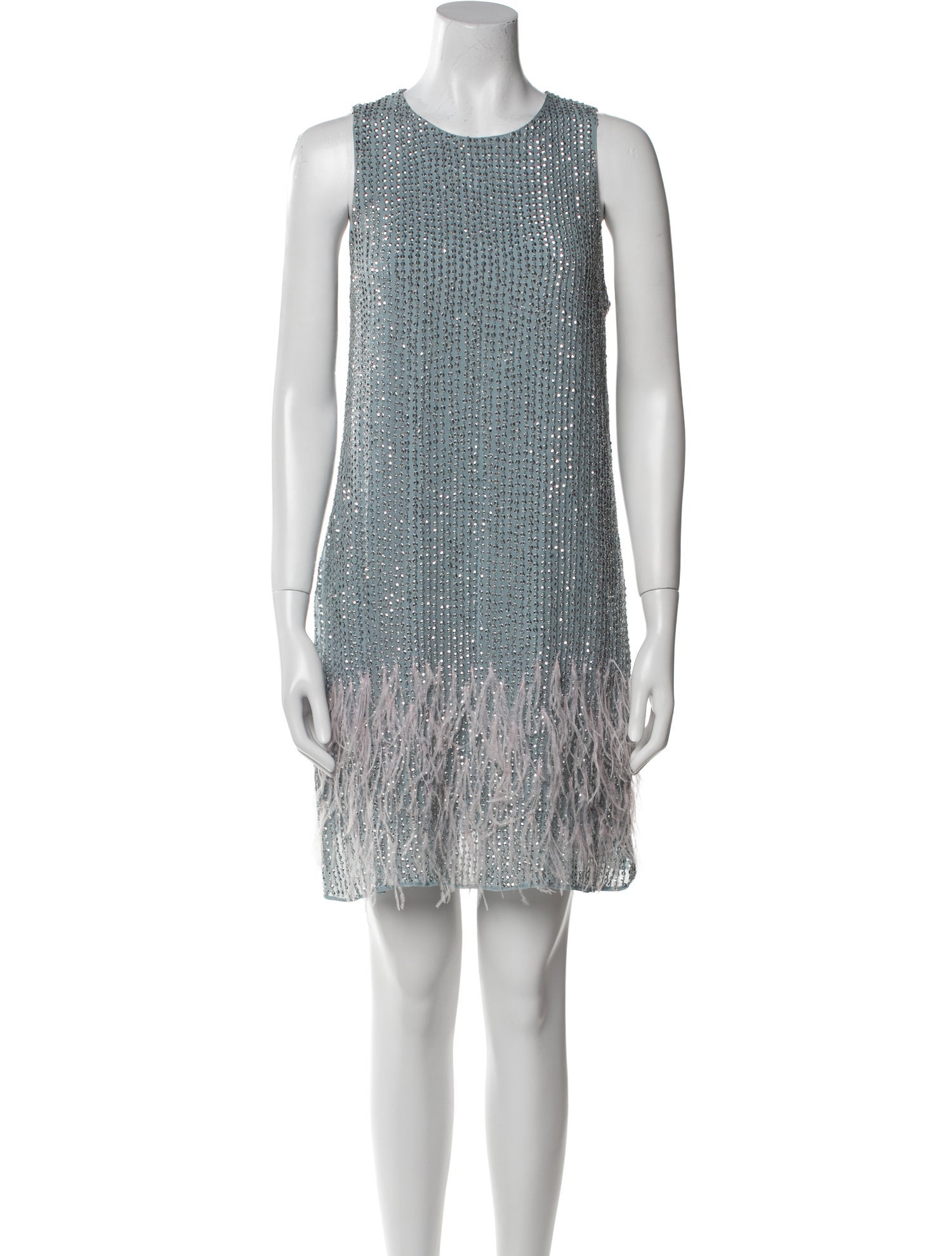 Parker Black Crew Neck Mini Dress