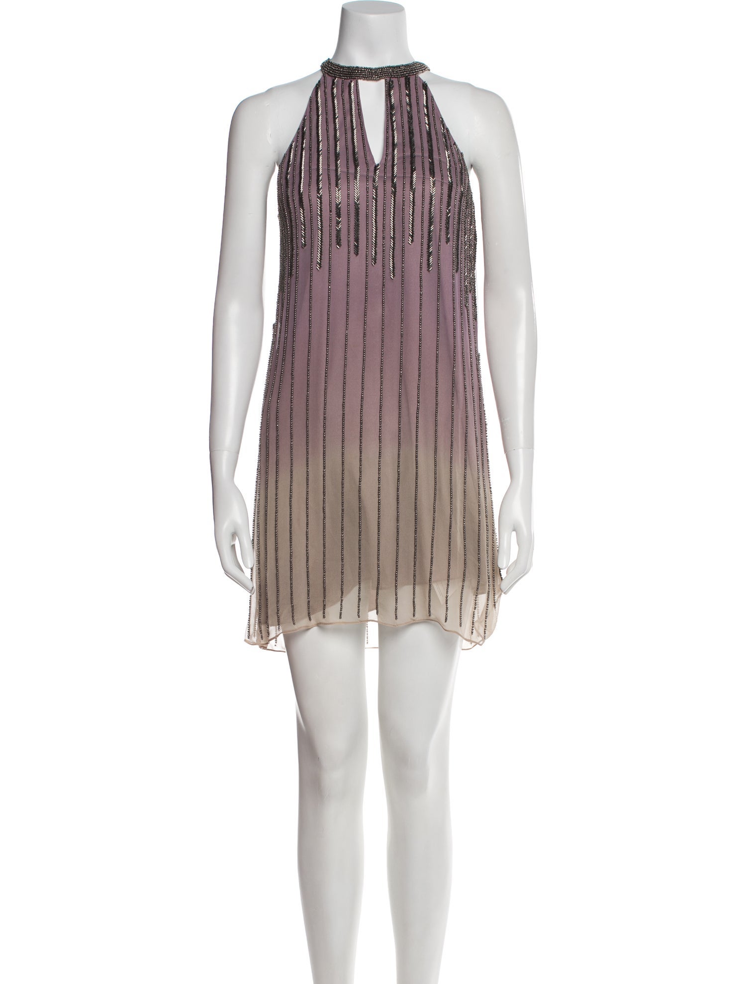 Parker Black Silk Mini Dress